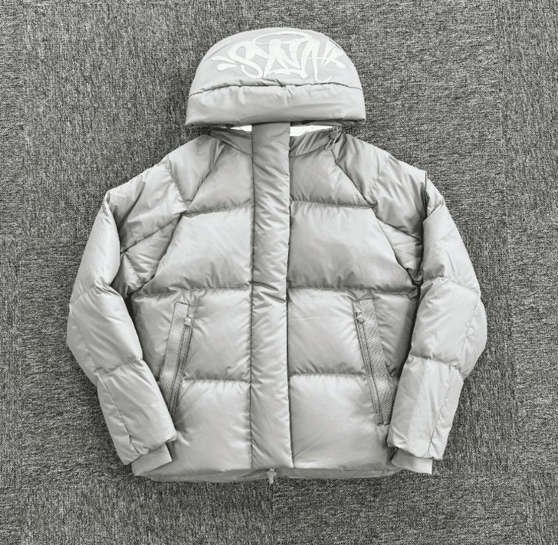 Gray Synaworld Puffer Jacket 