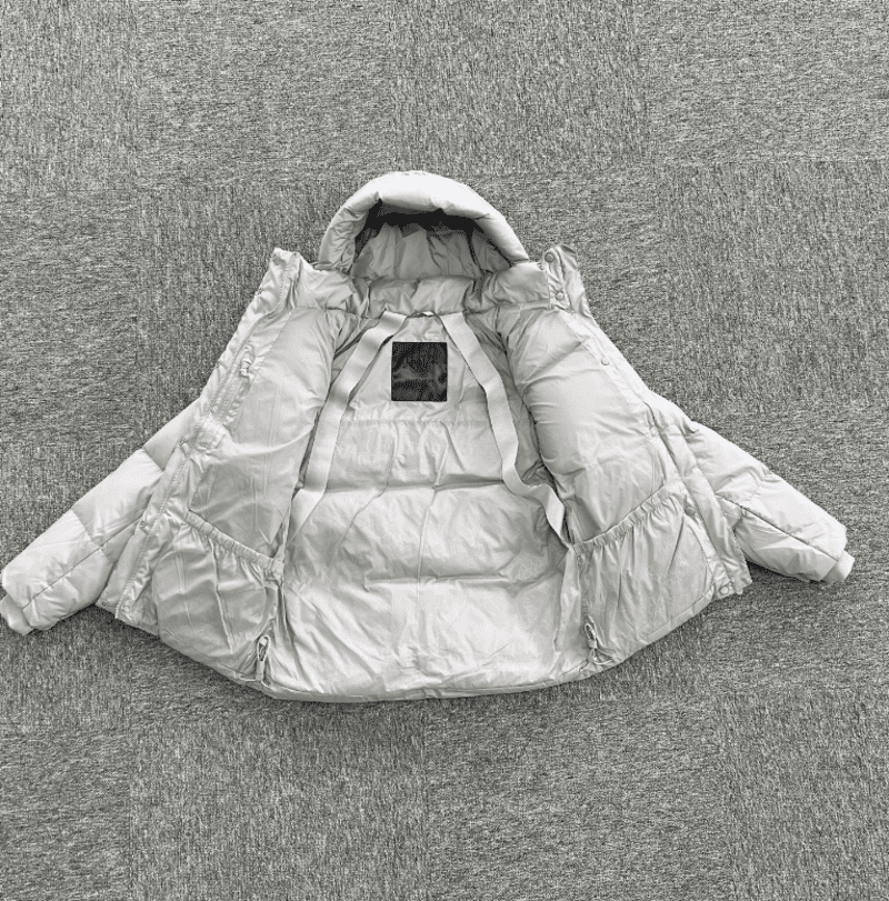 Gray Synaworld Puffer Jacket 