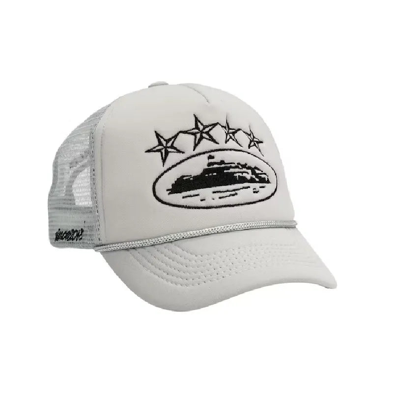 Boné Corteiz 4Starz Alcatraz Trucker Grey