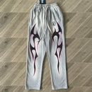 Calça Hellstar Grey Future Flame Sweatpants