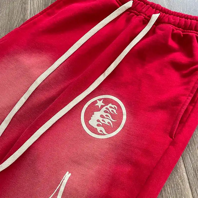 Calça Hellstar Red Flare Sweatpants