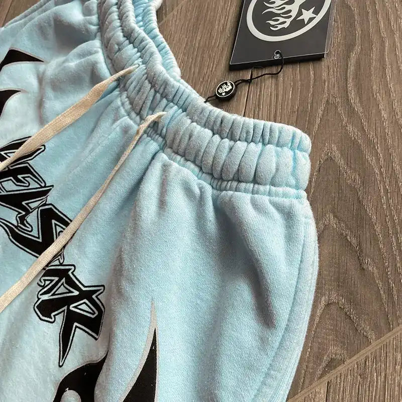 Shorts Moletom Hellstar Sky Blue