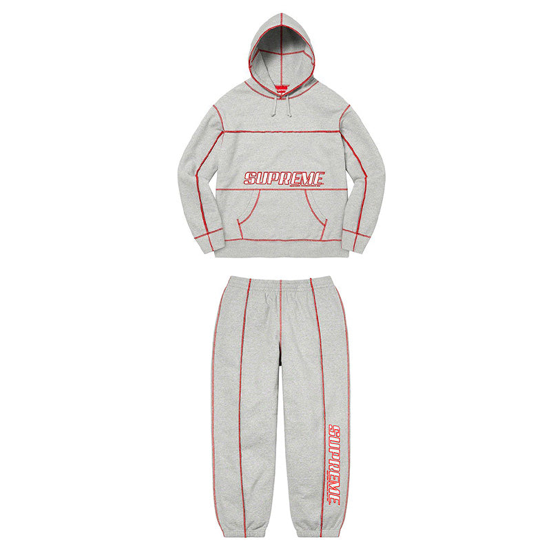 Supreme Coverstitch Hooded Set 