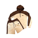 Synaworld Pipe Hoodie &amp; Shorts Set Beige 