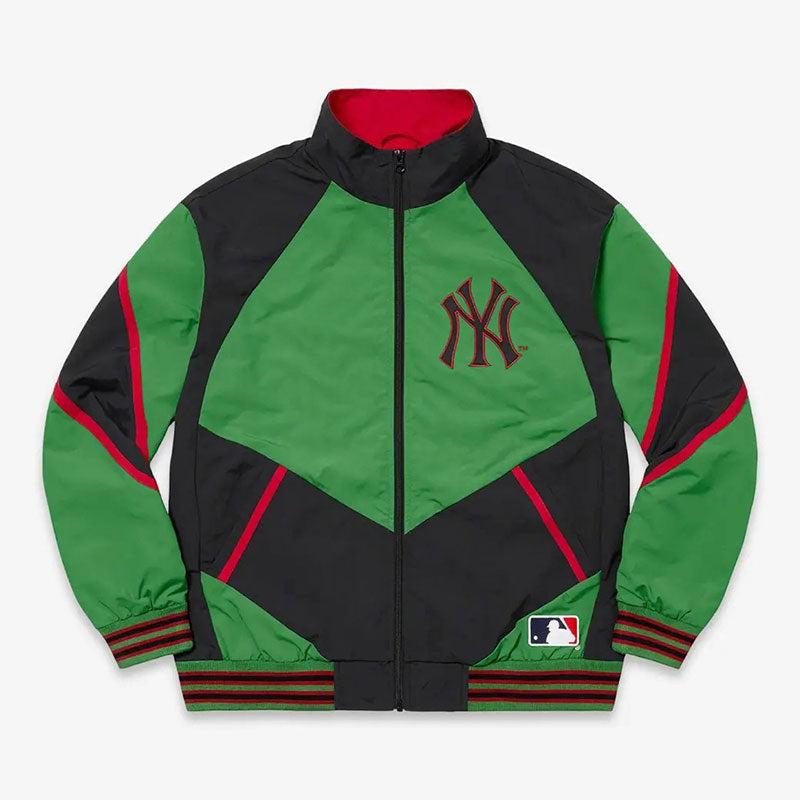 Supreme x New York Yankees Green Jacket 