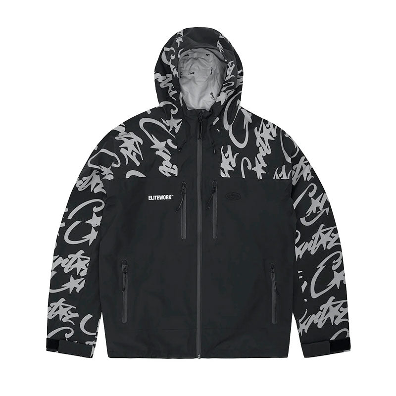 Corteiz Elitework Shell Jacket Black