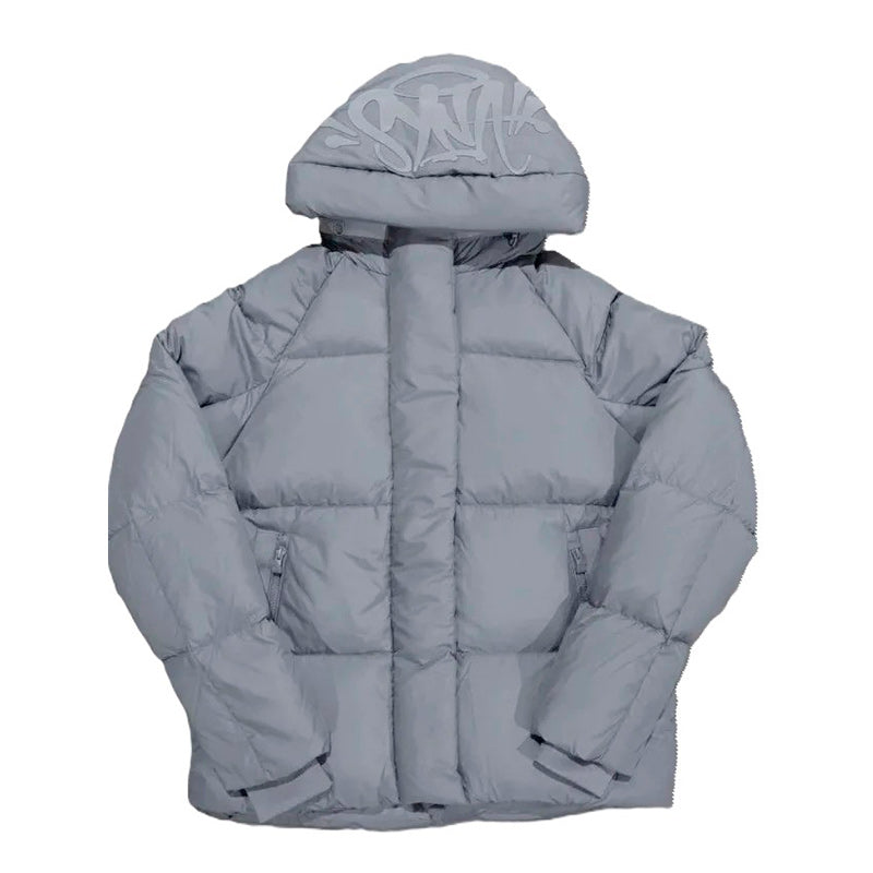 Gray Synaworld Puffer Jacket 