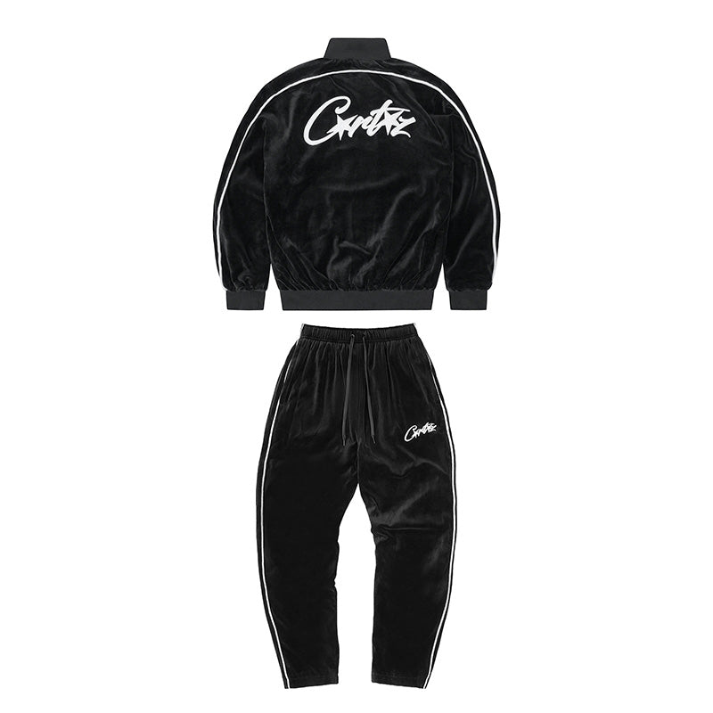 Conjunto Corteiz Allstarz VVS Velour Black