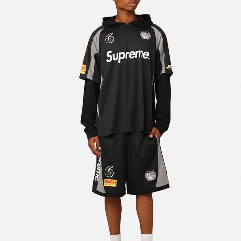 Conjunto Supreme Hooded Soccer Preto