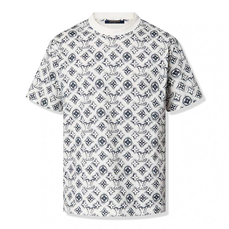 Louis Vuitton Monogram White Deep Black T-Shirt 