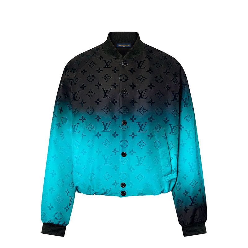 Jaqueta Louis Vuitton Monogram Flocked Nylon Bomber