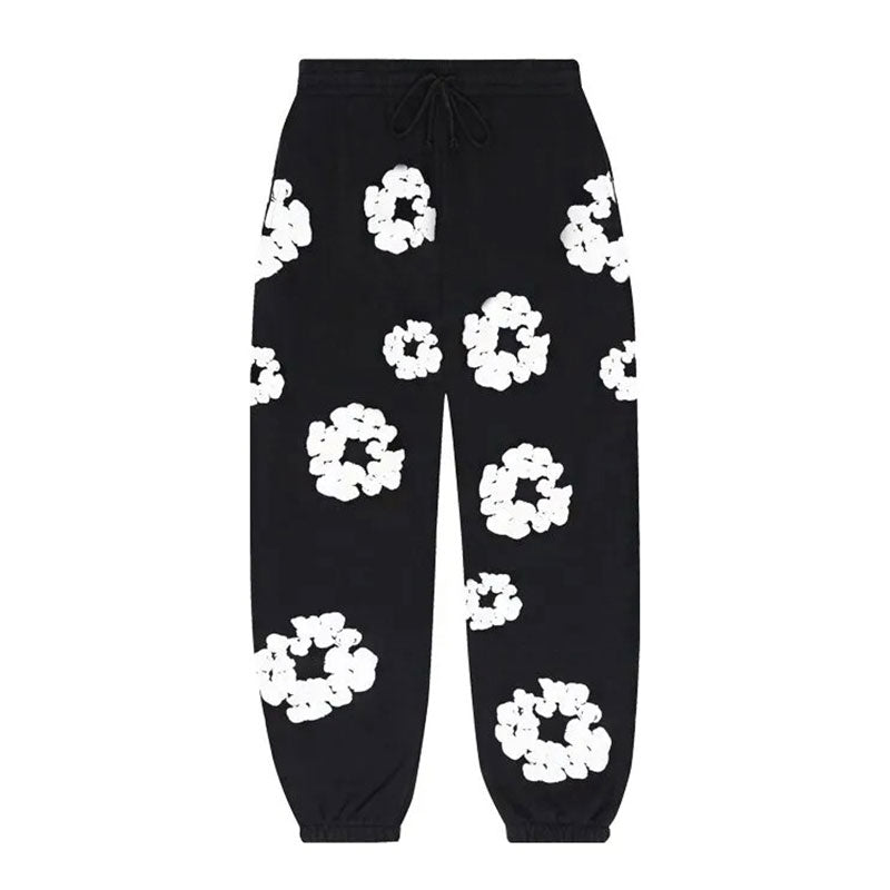 Tears The Cotton Wreath Black Denim Pants 