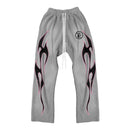 Calça Hellstar Grey Future Flame Sweatpants