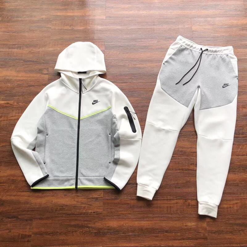 Nike Tech Fleece Set White / Gray / Neon 