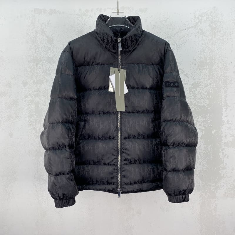 Jaqueta Puffer Dior Oblique Preto