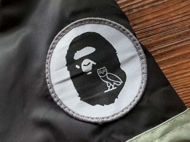 BAPE x OVO Loose Fit MA-1 Olive Drab Jacket 