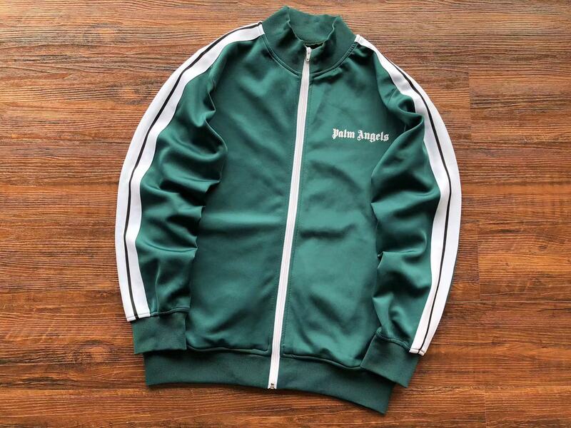 Palm Angels Logo Tracksuit Green Set 