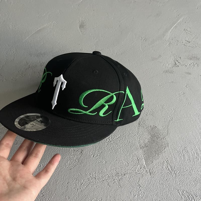 Trapstar Script Fitted Cap Black/Green 