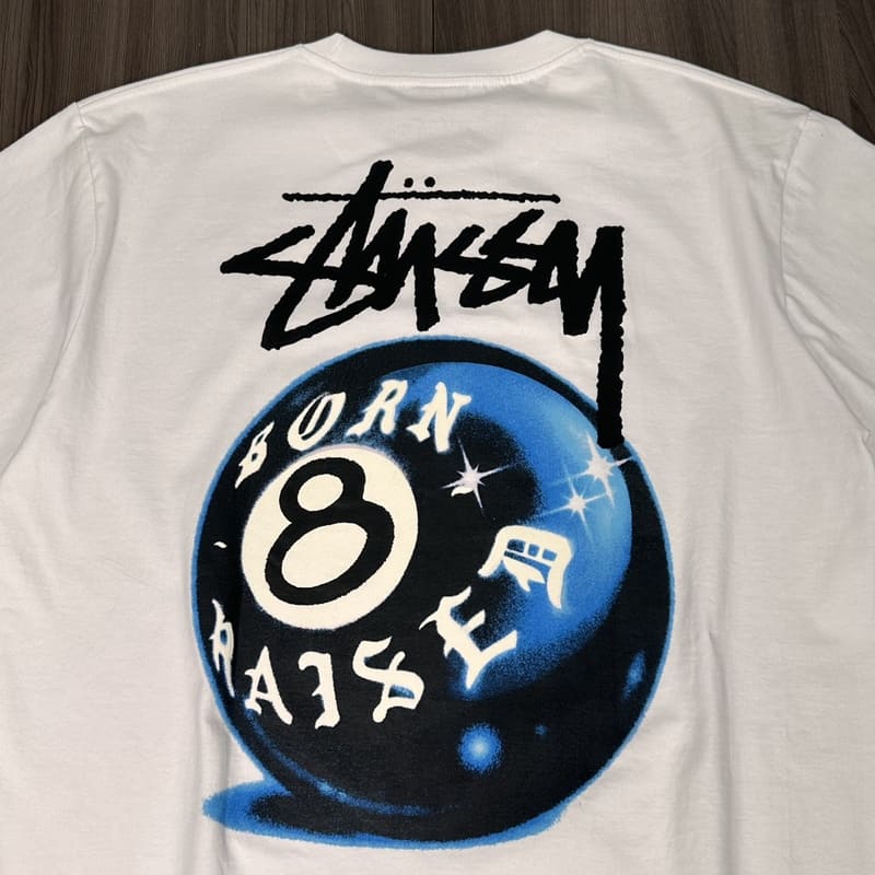 Pronta Entrega - Camiseta Stussy x Born X Raised 8 Ball