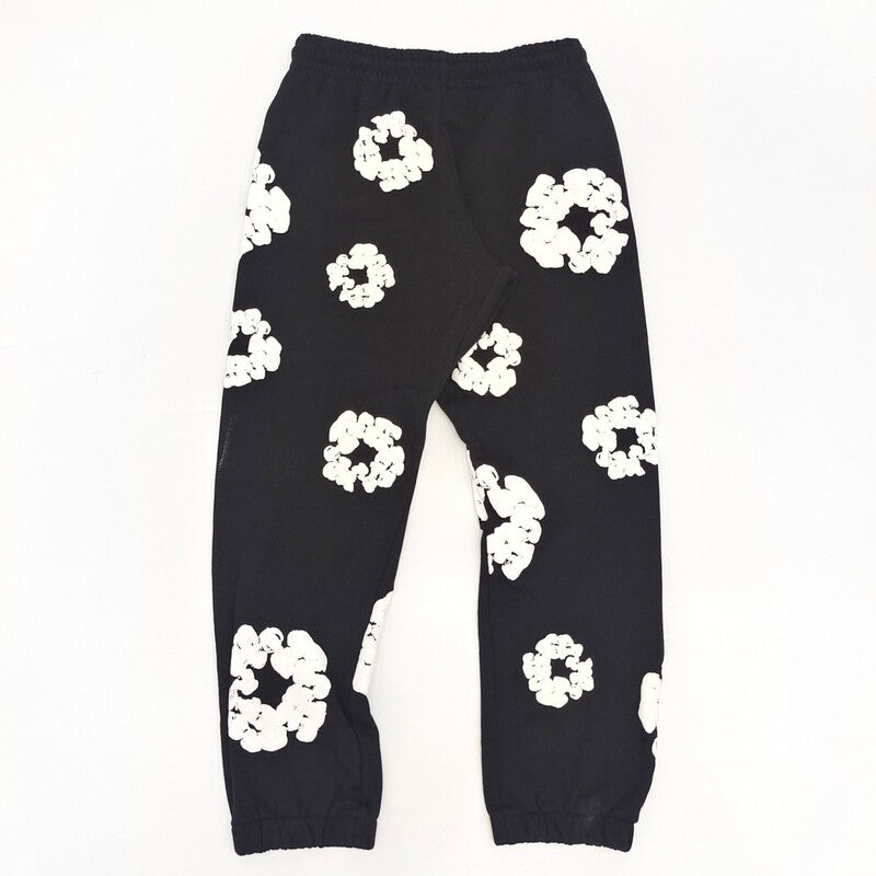 Tears The Cotton Wreath Black Denim Pants 