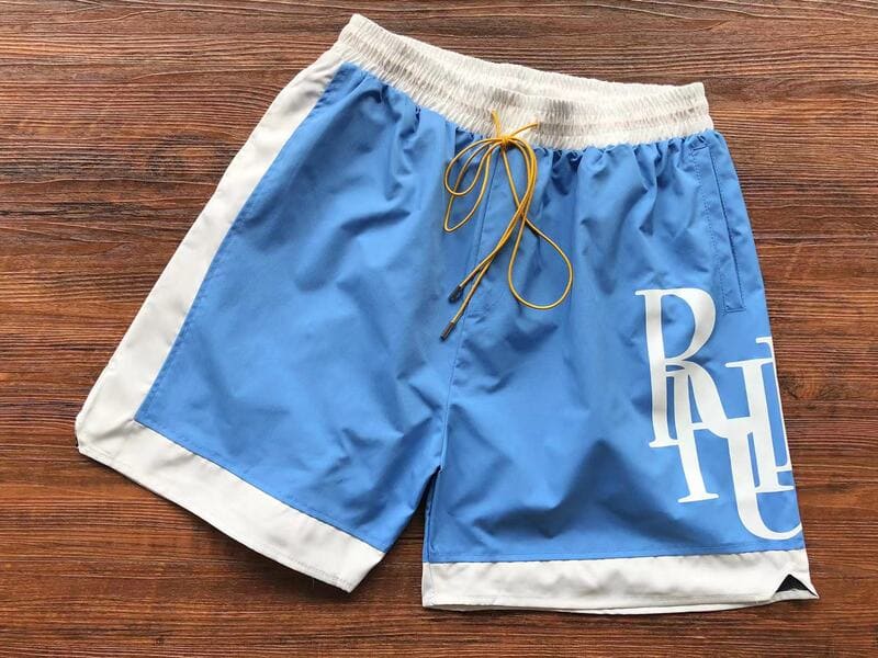 Rhude Side Logo Shorts Blue