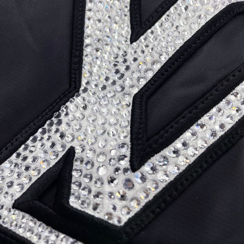 Louis Vuitton 'LV Lovers' Nylon Crystal Baseball Jacket 