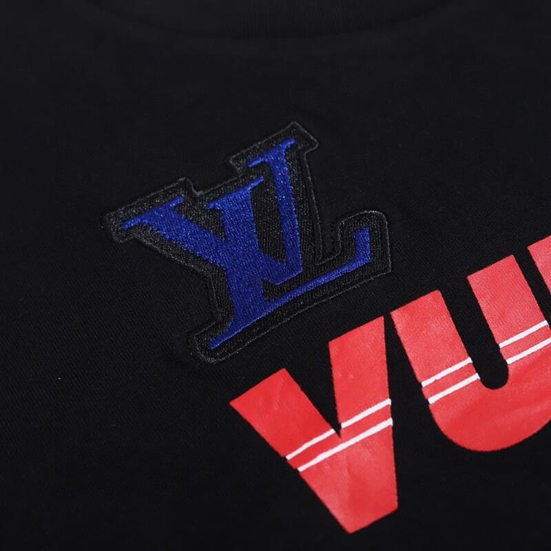 Louis Vuitton x NBA Crossover Round Neck Printing T-Shirt 