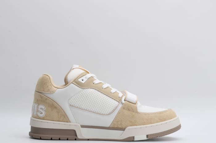 Louis Vuitton Trainer Beige White 