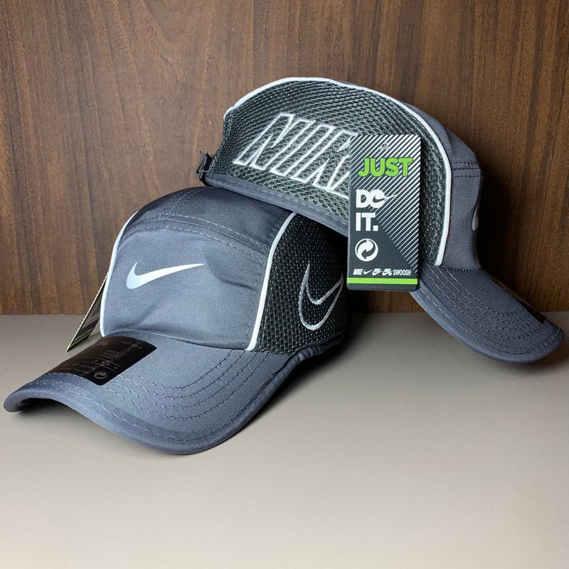 BONÉ NIKE DRY-FIT BORDADO "Gray" - ELEGANZ OUTLET