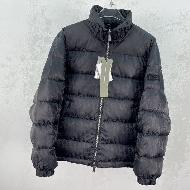 Jaqueta Puffer Dior Oblique Preto