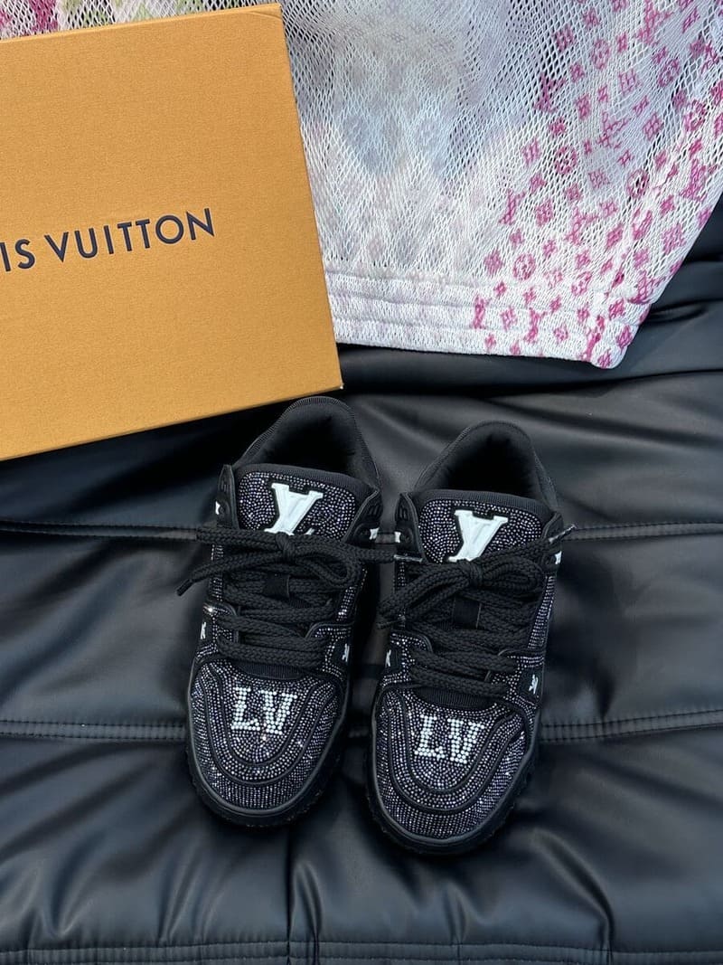 Louis Vuitton Black Crystal 'LV Trainer Maxi' 