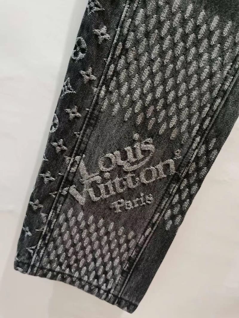 Calça Louis Vuitton x Nigo Giant Damier Waves MNGM