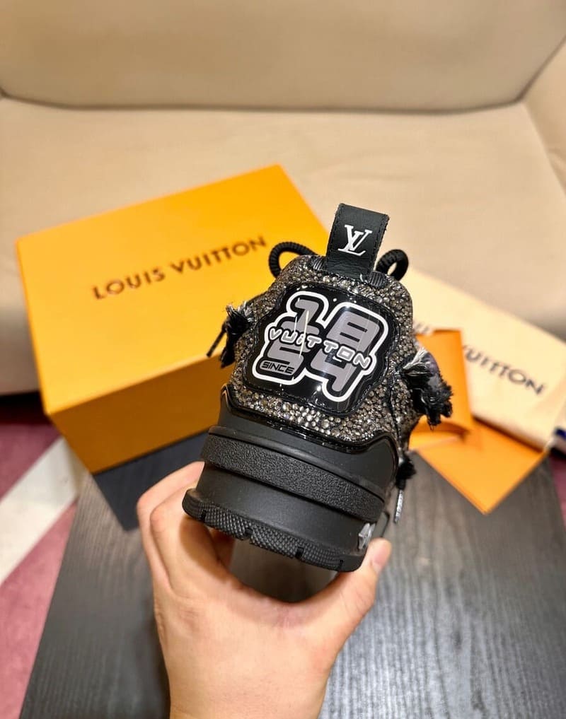 Louis Vuitton Skate Black Swarovski Monogram 