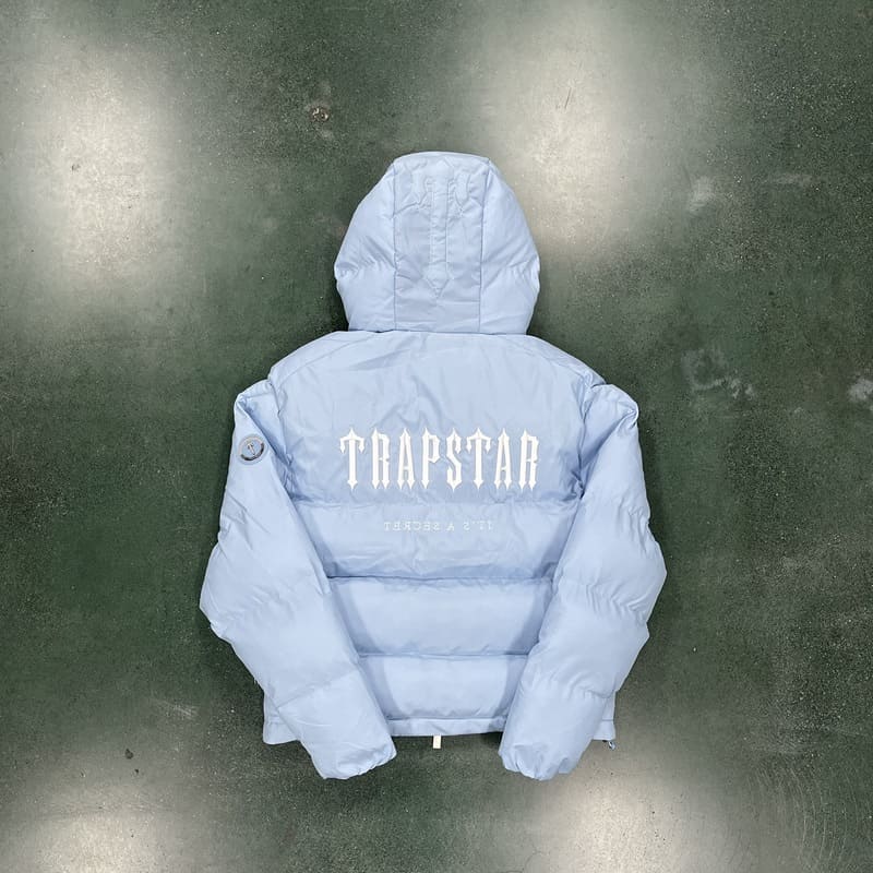 Trapstar Decoded 2.0 Ice Blue Puffer Jacket 