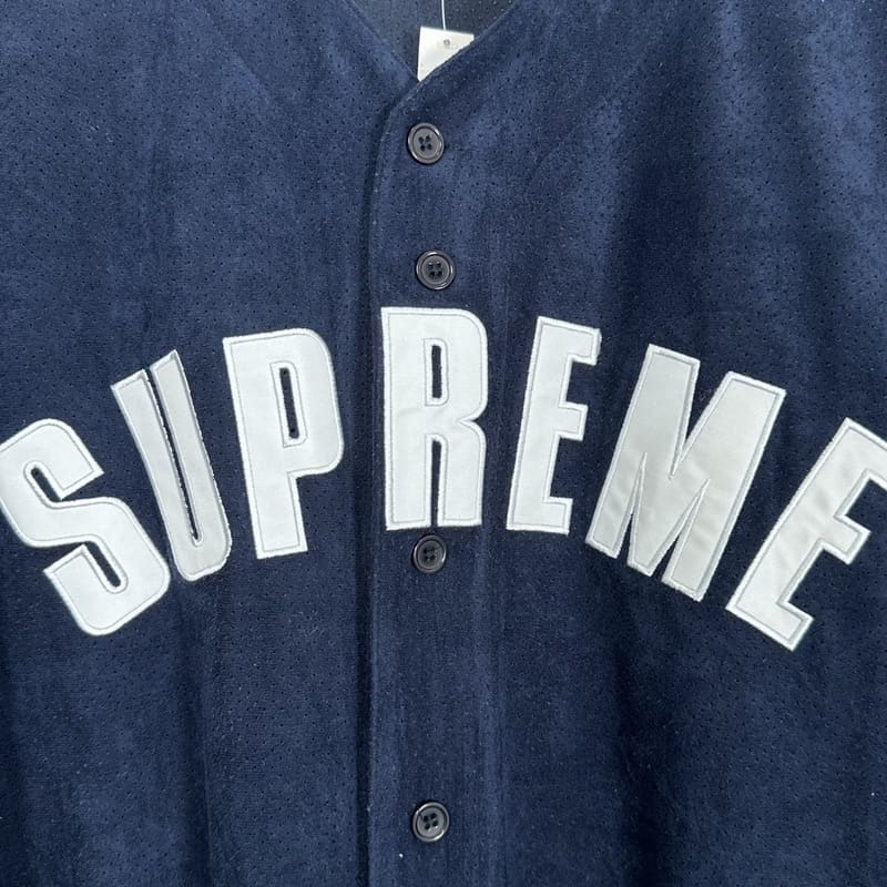 Camiseta Supreme Ultrasuede Mesh Baseball Azul