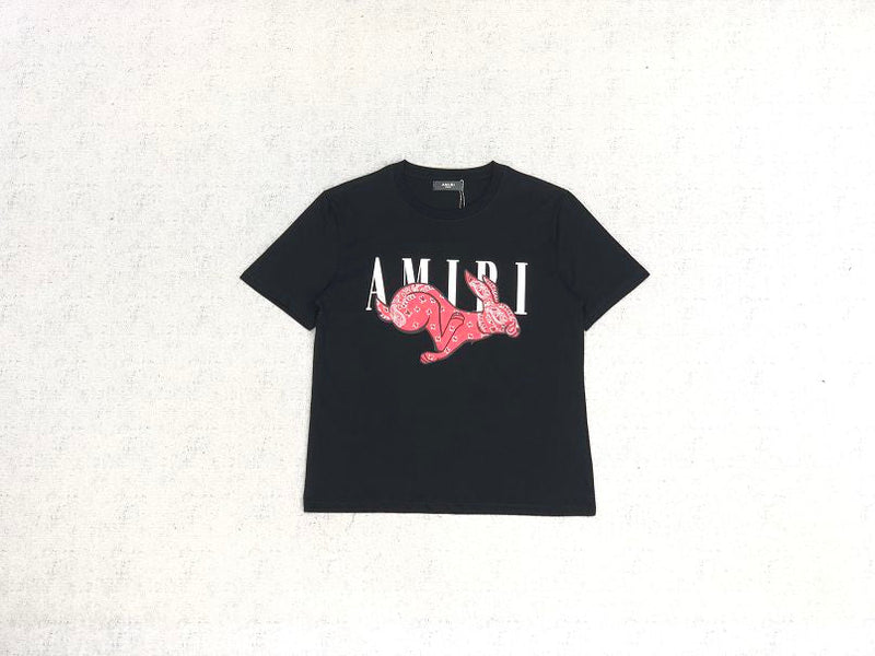 Amiri Rabbit Logo Black T-Shirt 