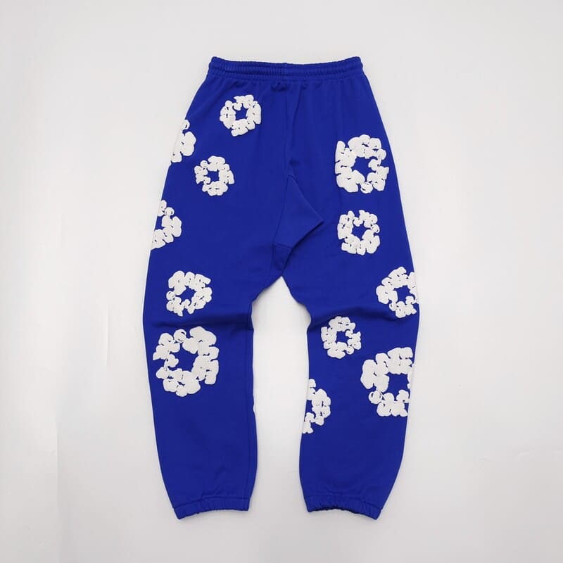 Tears The Cotton Wreath Blue Denim Pants 