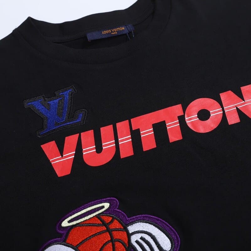 Louis Vuitton x NBA Crossover Round Neck Printing T-Shirt 