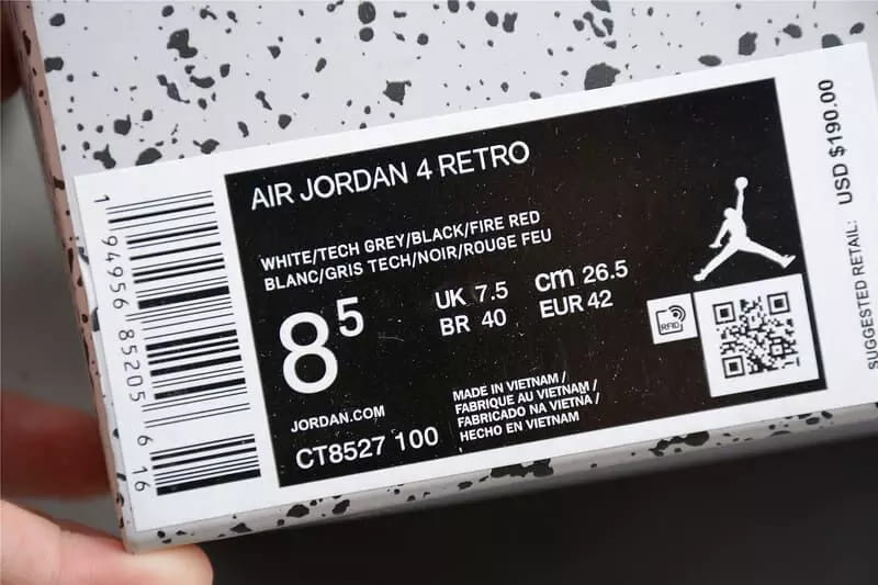 Air Jordan 4 Retro White Oreo