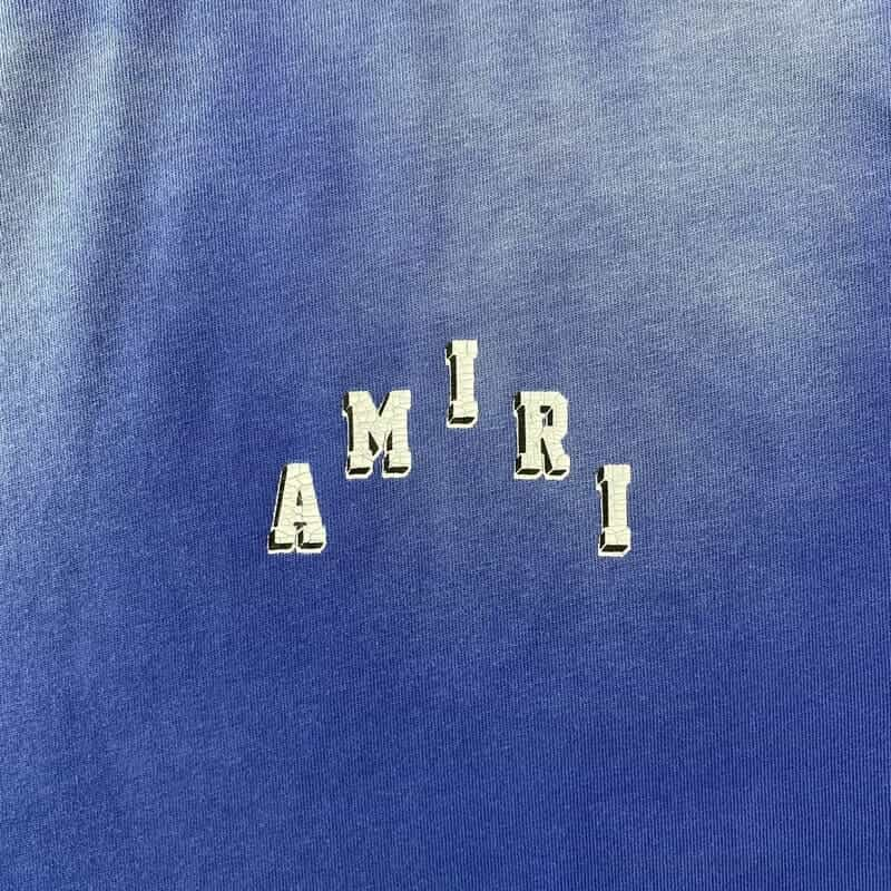 Amiri Vintage Collegiate Blue T-Shirt 