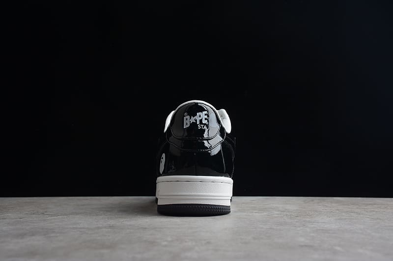 A Bathing Ape Bape Sta Low Black White 