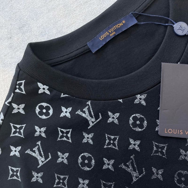 Louis Vuitton Gradient Cotton Black T-Shirt 