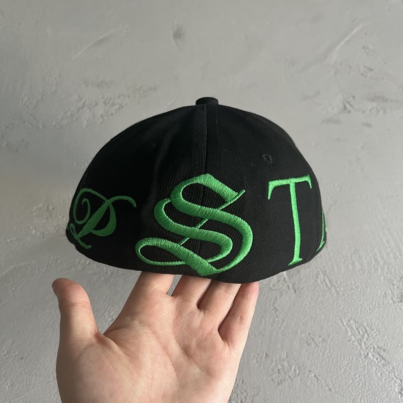 Trapstar Script Fitted Cap Black/Green 