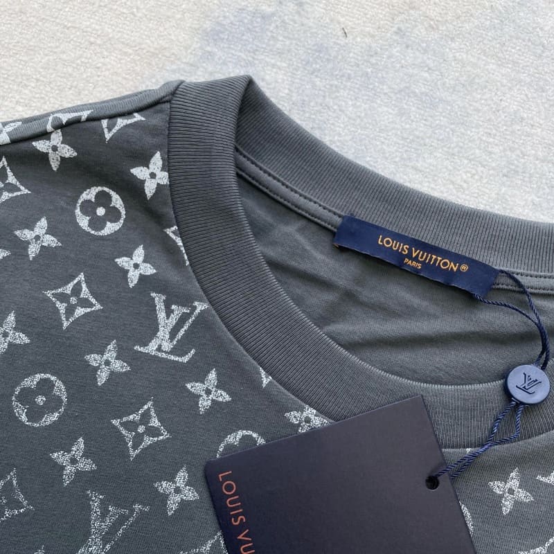 Louis Vuitton Gradient Cotton Gray T-Shirt 