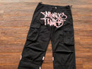 Minus Two Cargo Pants Black/Pink 