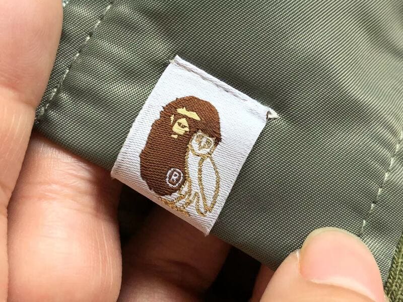 BAPE x OVO Loose Fit MA-1 Olive Drab Jacket 