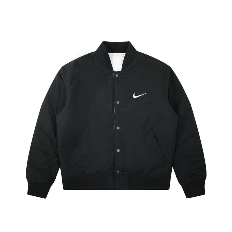 Nike x Stussy Double Sided Bomber Jacket Black 