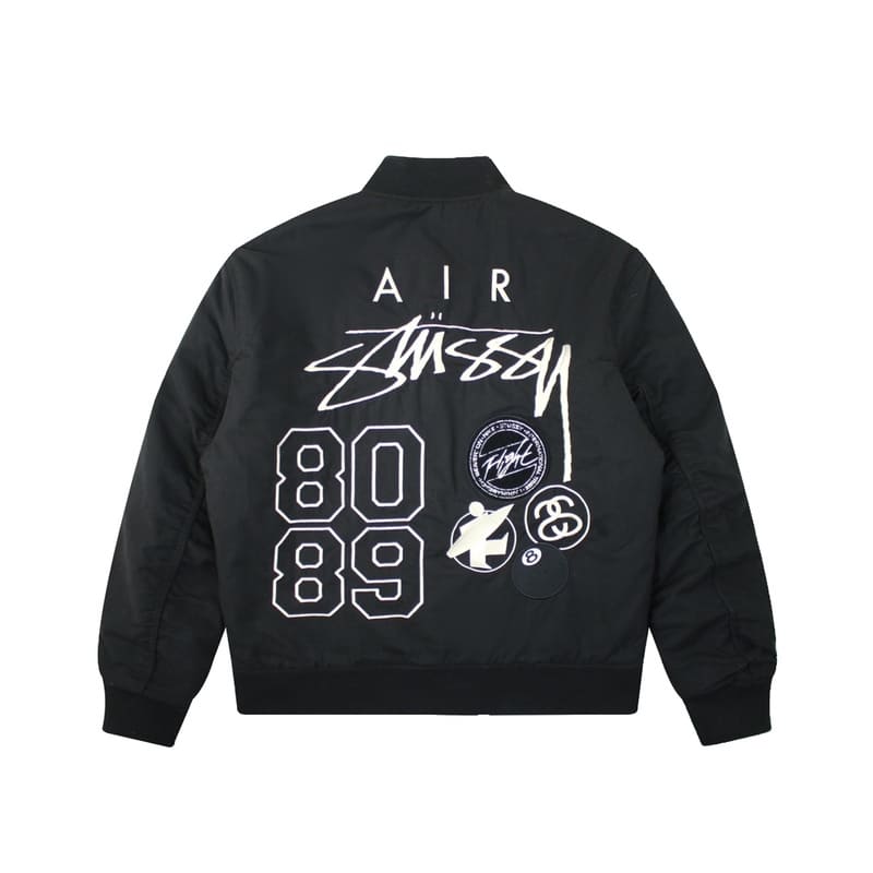 Jaqueta Bomber Nike x Stussy Dupla Face Preta