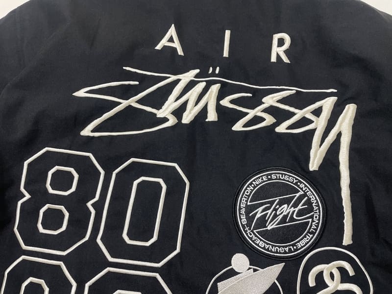 Nike x Stussy Double Sided Bomber Jacket Black 