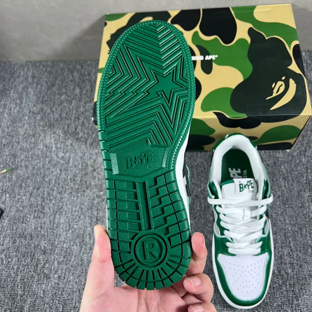 A Bathing Ape Bape SK8 Sta Green 